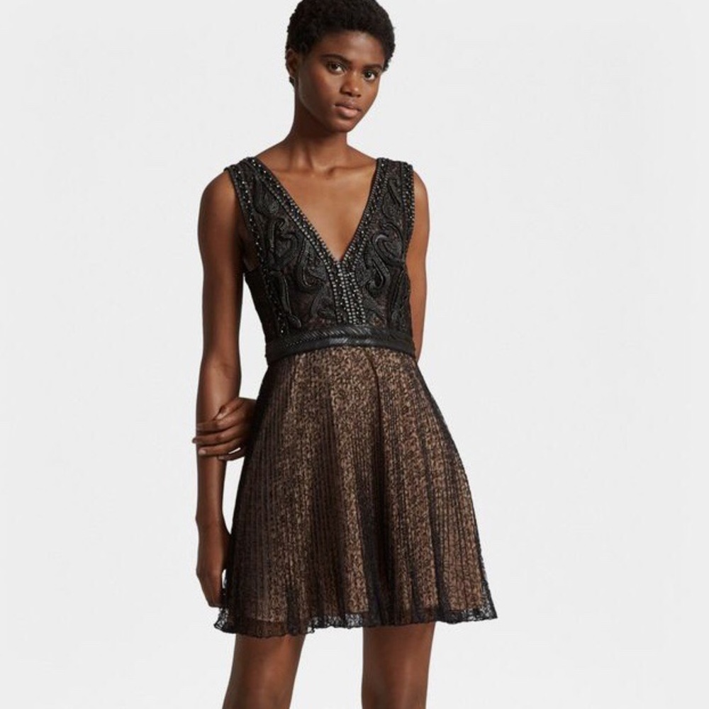 A-line dress French connection Florence sheer